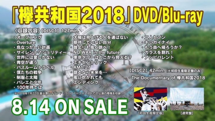欅坂46を知る 欅共和国2018 DVD&Blu-rayダイジェストが1日で30万超え再生